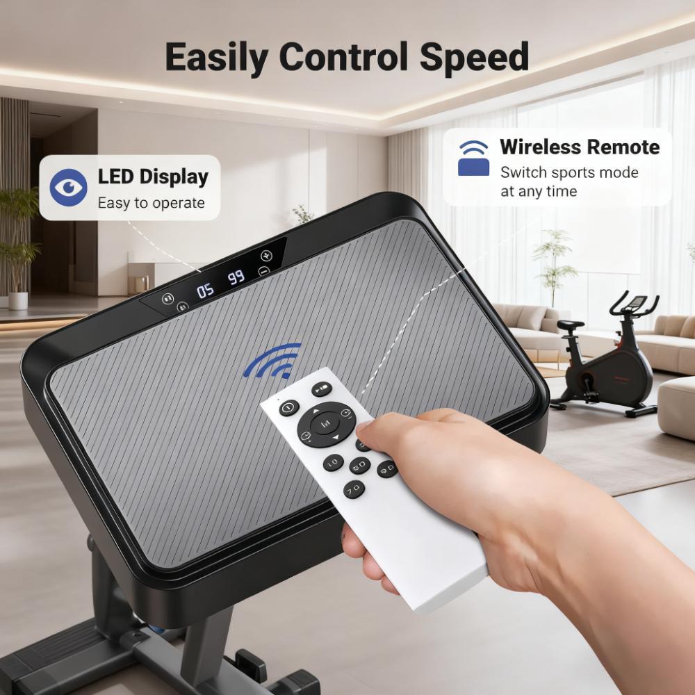 Quiet Vibration Plate Exercise Machine with Remote Control