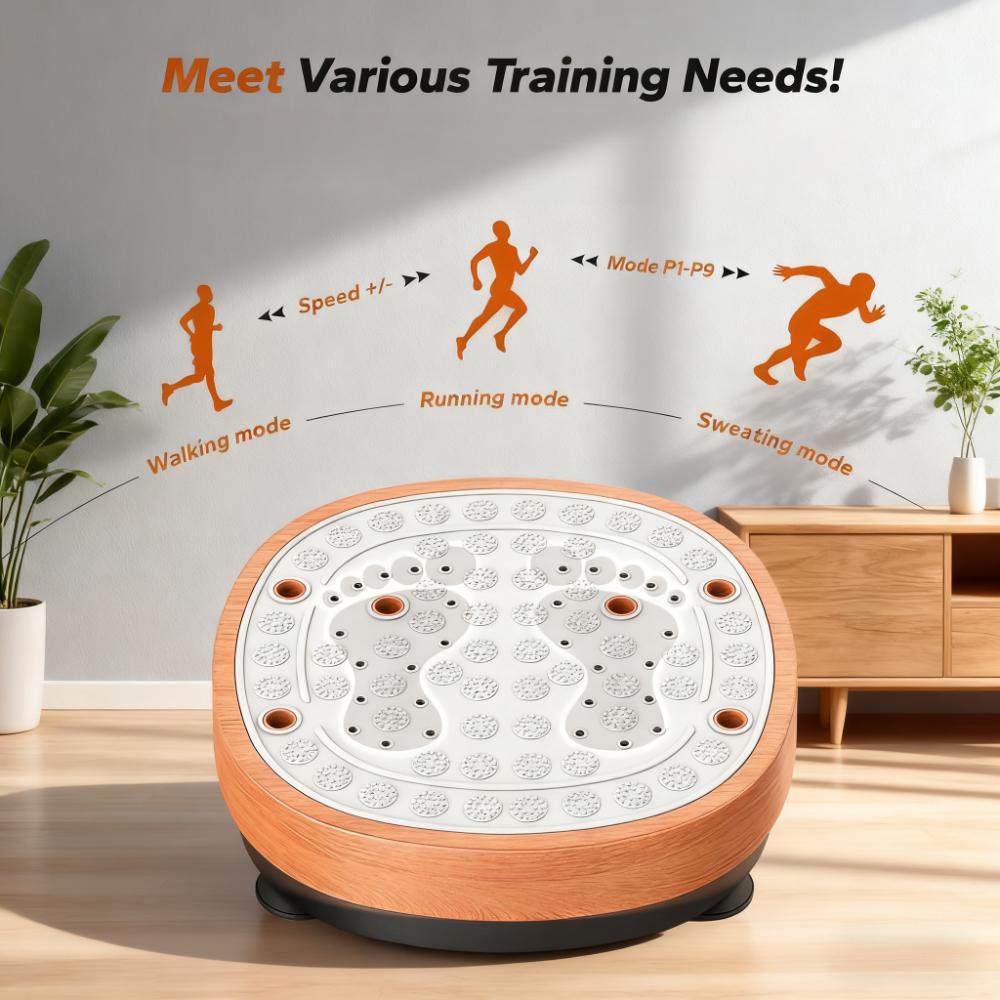 Whole Body Vibration Plate Exercise Machine with Multiple Modes