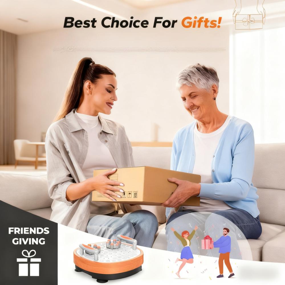 Whole Body Vibration Plate Exercise Machine with Multiple Modes