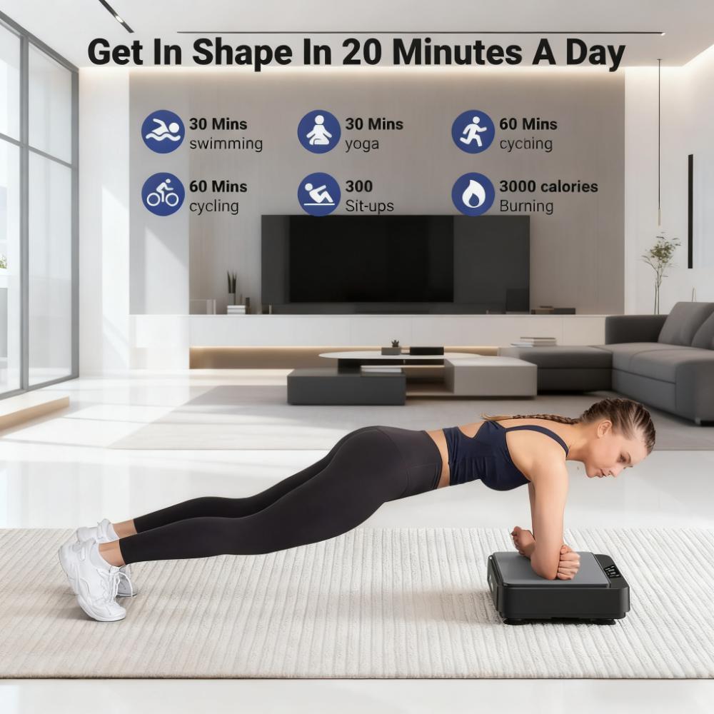 Quiet Vibration Plate Exercise Machine with Remote Control