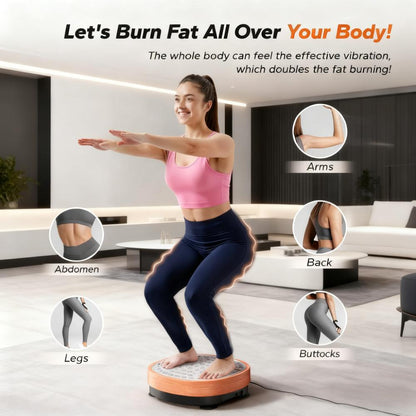Whole Body Vibration Plate Exercise Machine with Multiple Modes