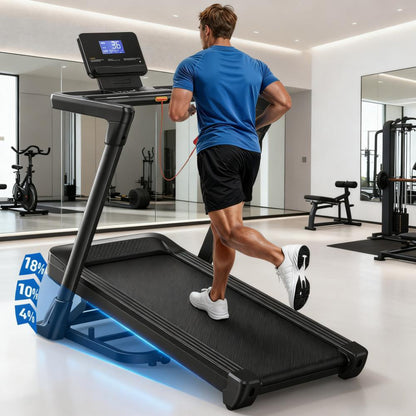 Folding Home Treadmill with 3.5HP Brushless Motor and Multiple Modes