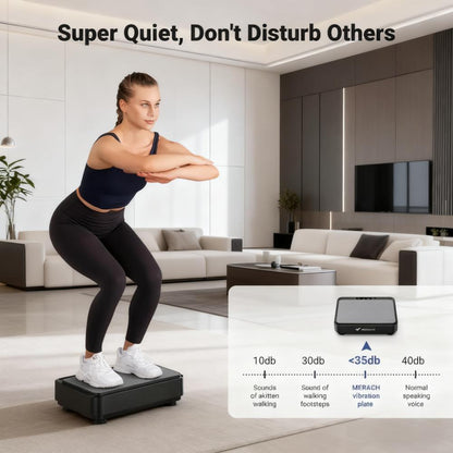 Quiet Vibration Plate Exercise Machine with Remote Control