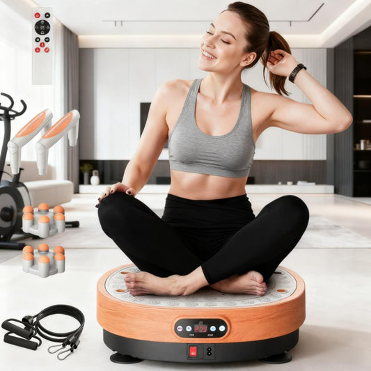 Whole Body Vibration Plate Exercise Machine with Multiple Modes
